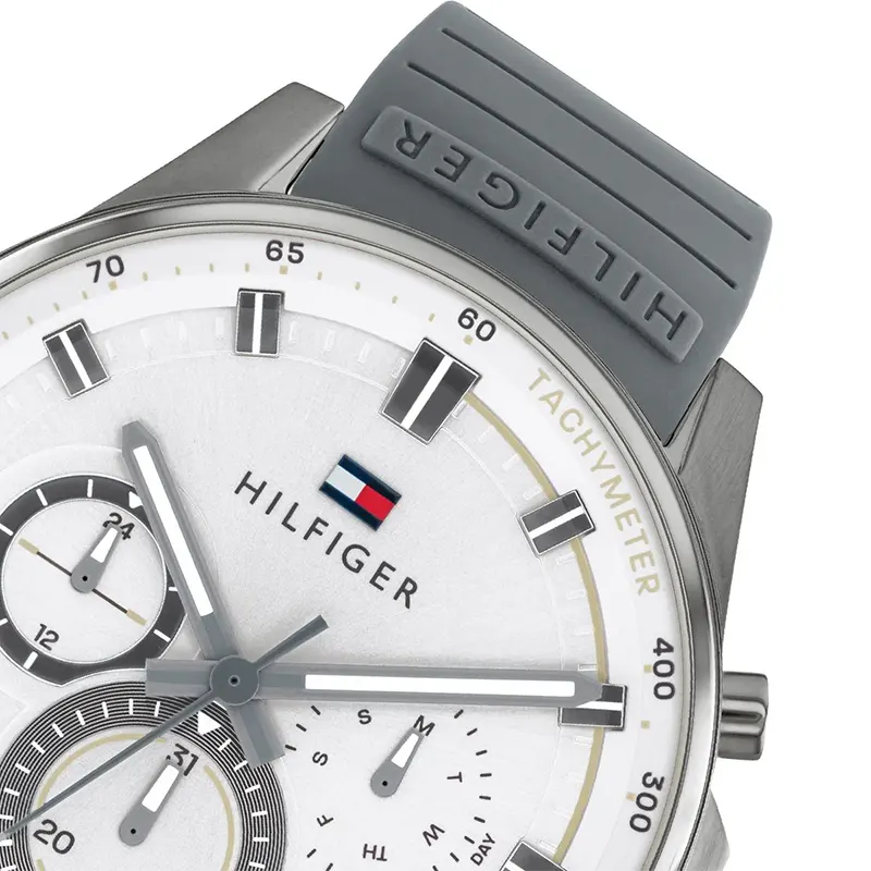 Tommy Hilfiger Max White Dial Men's Watch- 1791972